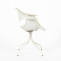 Mid Century White Swag Chair by George Nelson for Herman Miller