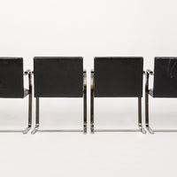 Mid Century Black Brno Chairs by Mies van der Rohe for Knoll 12 Available