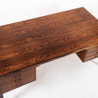 Exceptional Mid Century Danish Large Rosewood Executive Desk