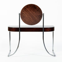 Rare Fritz Hansen Model S214 Tubular Steel Dressing Table Attributed to Mart Stam Denmark 1930s
