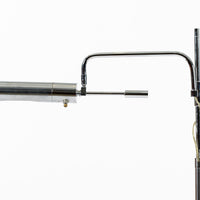 Mid Century Silver Floor Lamp Sarfatti Style