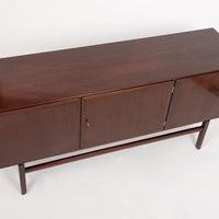 Mid Century Wood Credenza or Sideboard Cabinet by Ole Wanscher