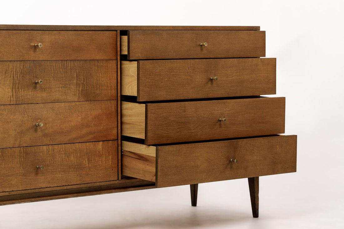 Vintage Mid Century Lowboy Wood Dresser by Paul McCobb, 1950s