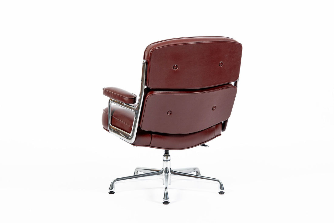 Eames Herman Miller Time Life Lobby Red Leather Office Chair