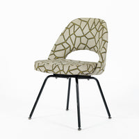 Eero Saarinen Executive Side Chair for Knoll Mid Century Modern Black Metal