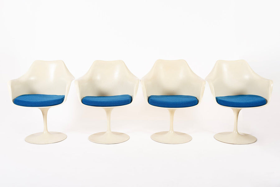 Original Fiberglass Tulip Arm Chairs by Eero Saarinen for Knoll 1970s