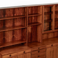 Mid-Century Modern Swedish Rosewood Wall Unit Bookcase by Bertil Fridhagen for Bodafors, 1960s