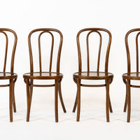 Vintage Antique Bentwood Bistro Cafe Chairs by Thonet Set of 4