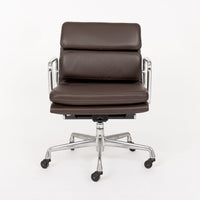 Herman Miller Eames Dark Brown Leather Desk Chair Soft Pad