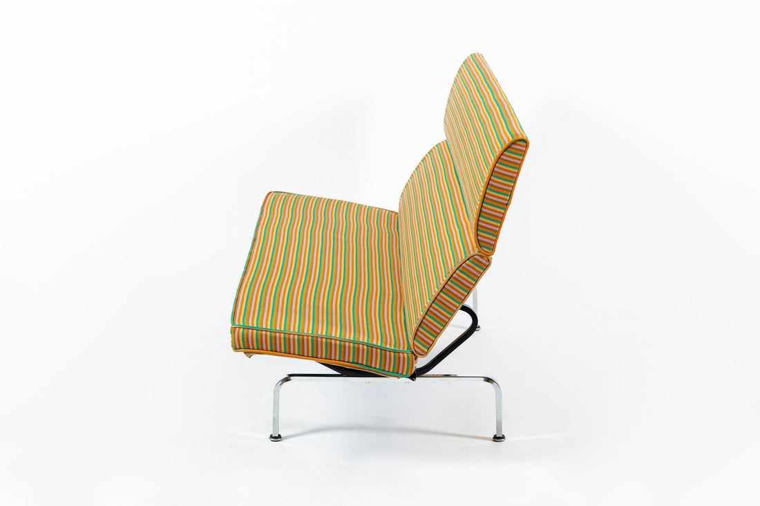 Eames Sofa Compact for Herman Miller, Alexander Girard Maharam Striped Fabric, 2 Available