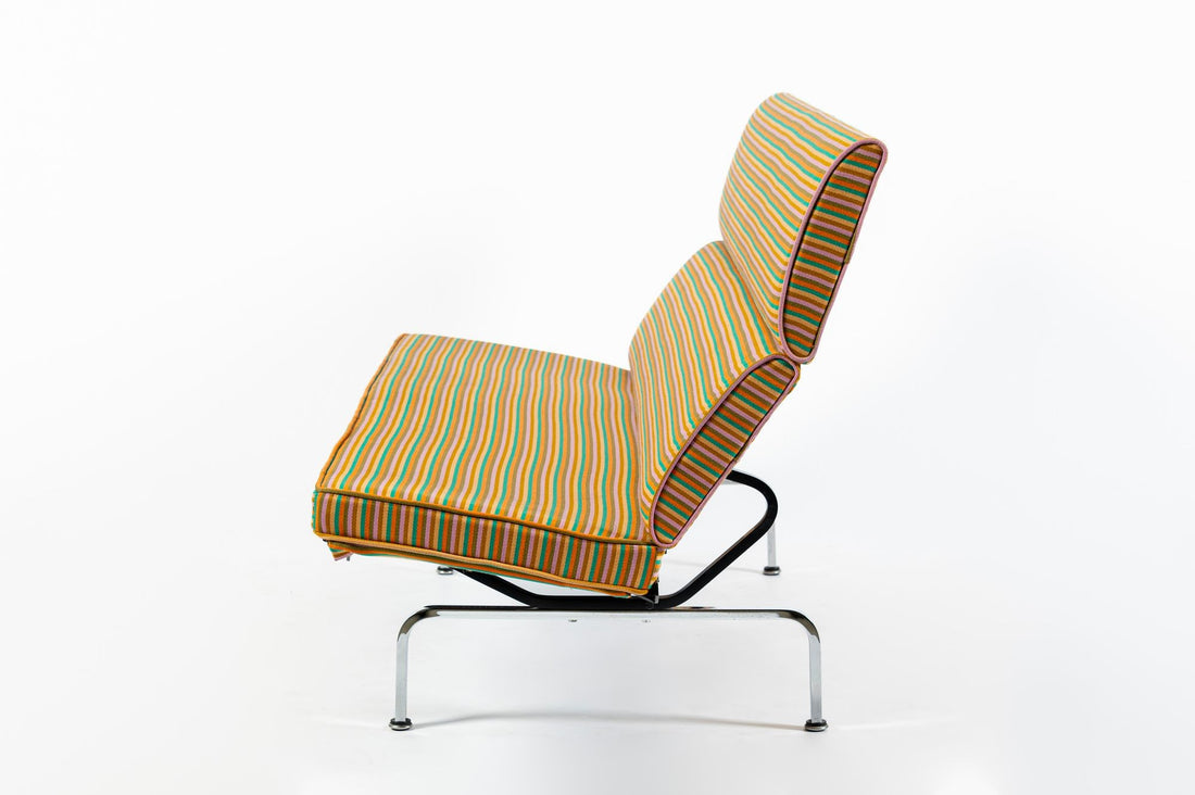 Mid Century Eames Herman Miller Sofa Compact, Alexander Girard Maharam Fabric, 2 Available