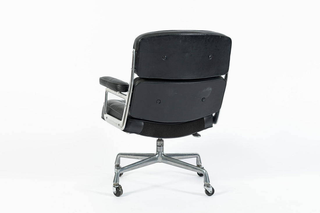 Eames Time Life Executive Chair Herman Miller Black Leather Office Chair 1981