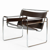Mid Century Brown Wassily Chair by Marcel Breuer for Stendig 1960s, 2 Available