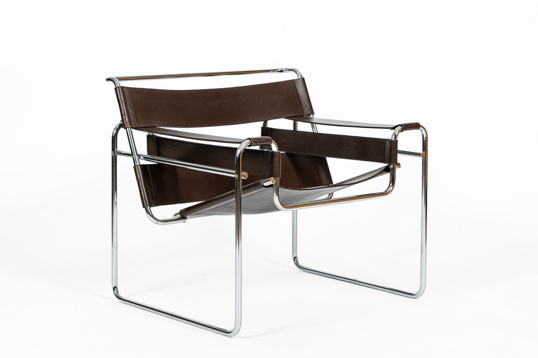 Mid Century Brown Wassily Chair by Marcel Breuer for Stendig 1960s, 2 Available