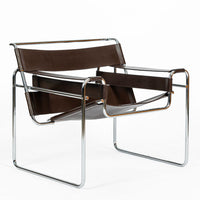 Mid Century Brown Wassily Chair by Marcel Breuer for Stendig 1960s, 2 Available