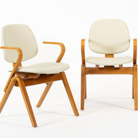 Mid Century Plywood Arm Chairs by Joe Atkinson for Thonet