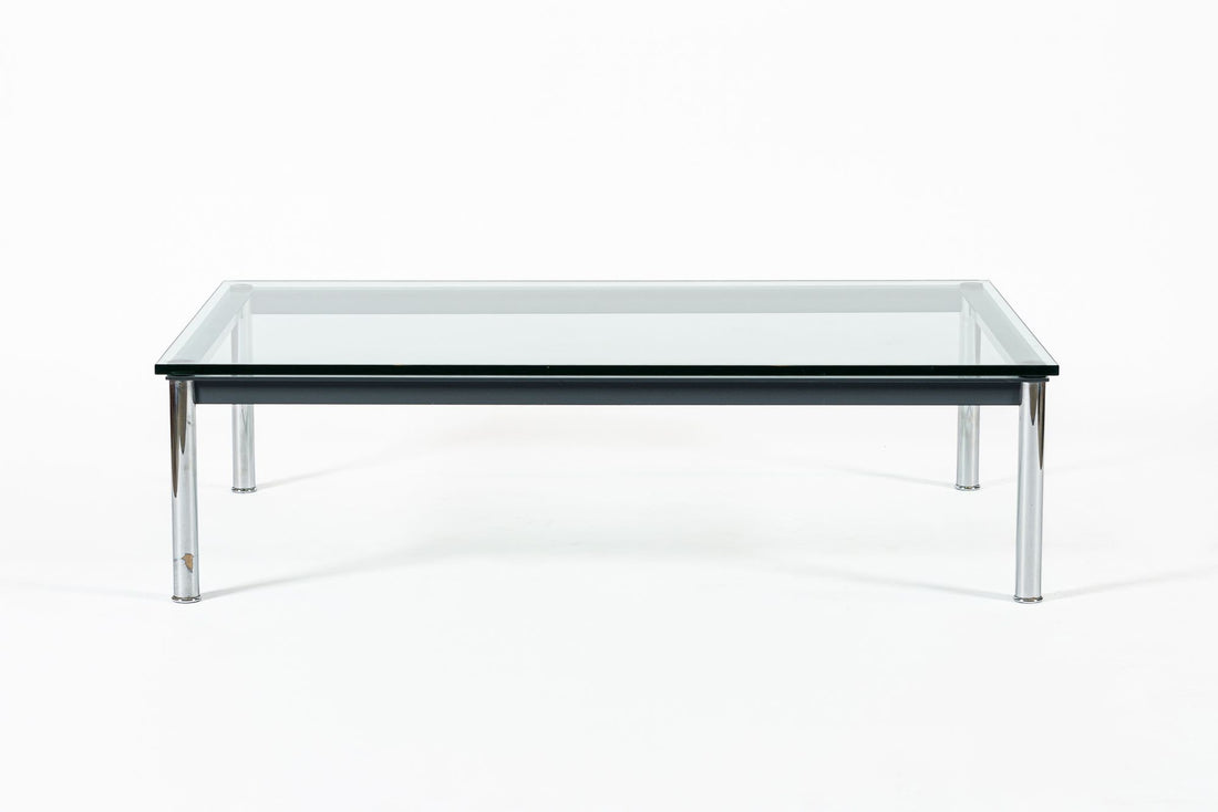 Bauhaus LC10-P Low Glass Coffee Table by Le Corbusier for Cassina
