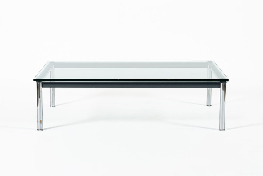 Bauhaus LC10-P Low Glass Coffee Table by Le Corbusier for Cassina