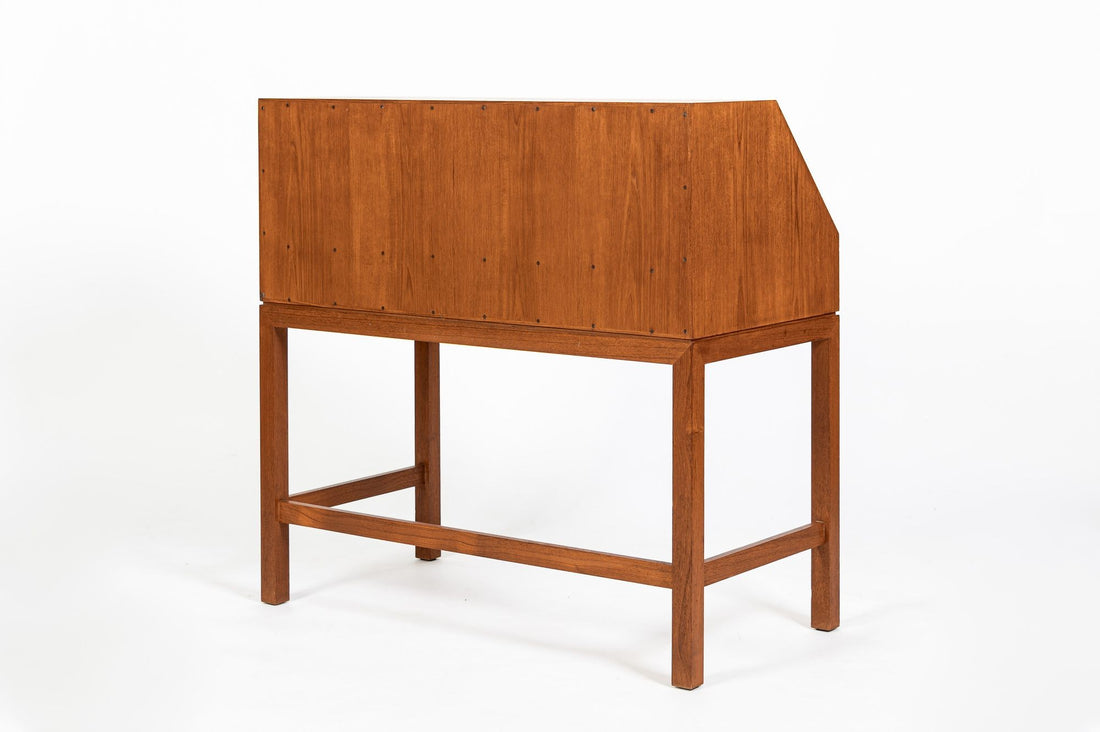 Danish Mid-Century Modern Teak Dropdown Secretary Desk, 1960s