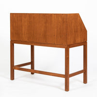 Danish Mid-Century Modern Teak Dropdown Secretary Desk, 1960s