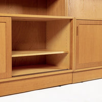 Mid Century Danish Oak Wood Shelving & Display Cabinets by Poul Hundevad