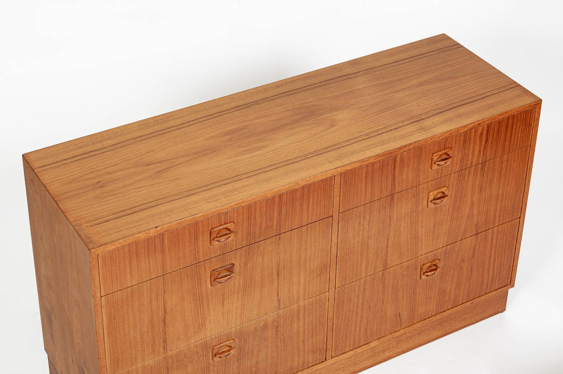 Danish Mid-Century Modern Teak 6-Drawer Dresser or Chest, 1960s