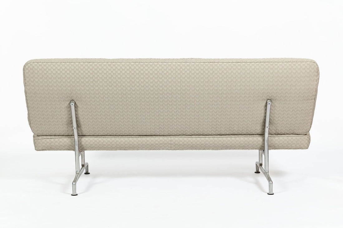 Vintage Mid-Century Modern Eames Model 3473 Tan Sofa for Herman Miller, 1960s