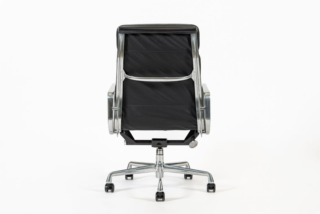 Authentic Eames Herman Miller Tall Black Leather Office Chair 2001