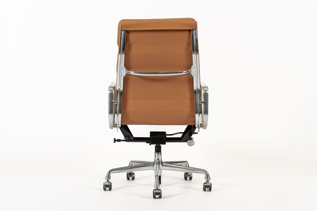 Eames for Herman Miller Aluminum Group Soft Pad Brown Office Chair