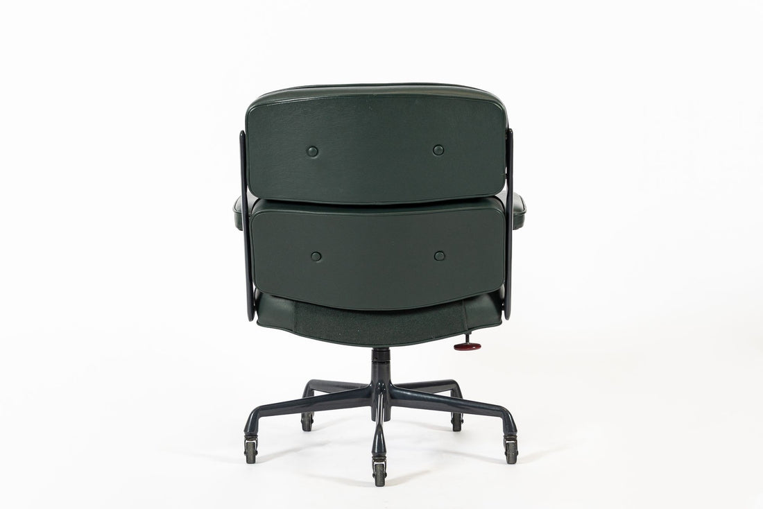 Green Leather Time Life Office Chair by Eames for Herman Miller 1996