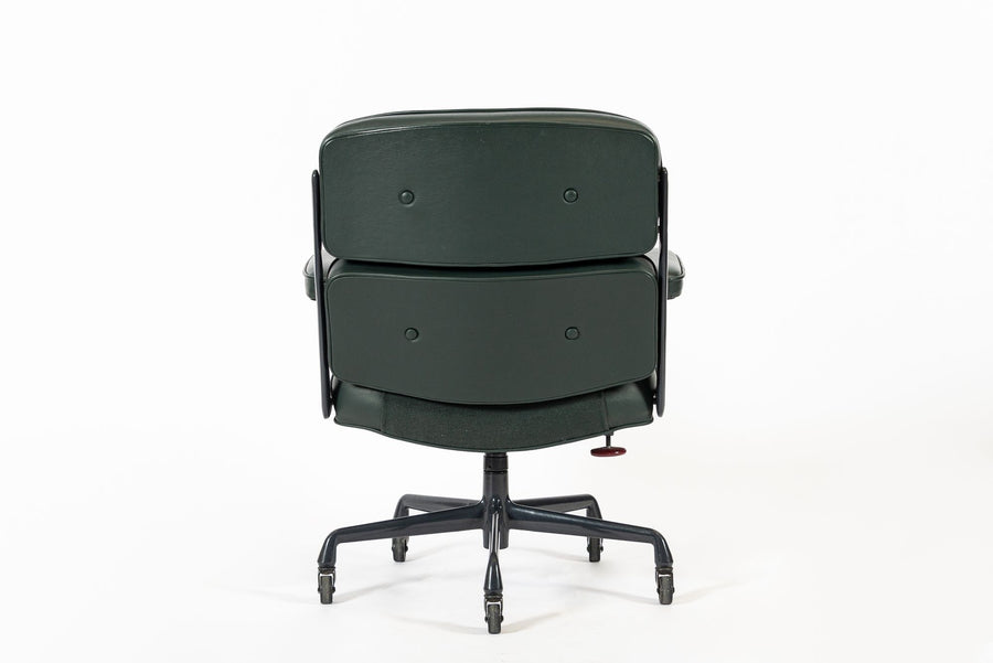 Green Leather Time Life Office Chair by Eames for Herman Miller 1996