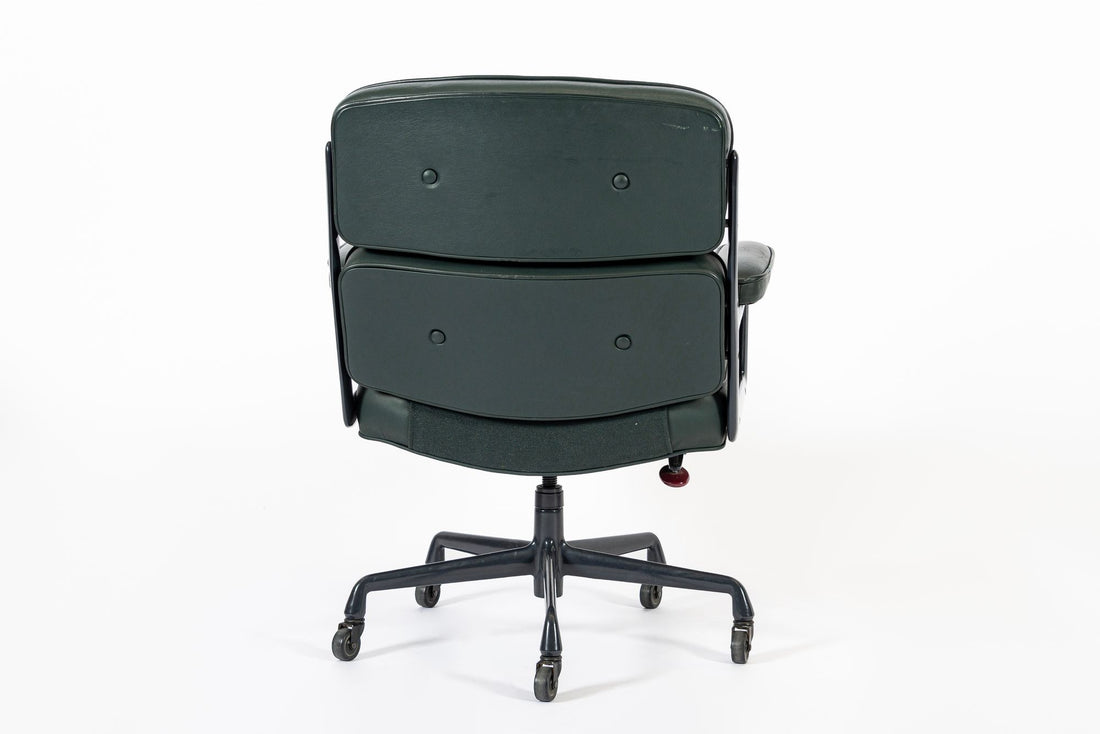 Green Leather Time Life Office Chair by Eames for Herman Miller 1996