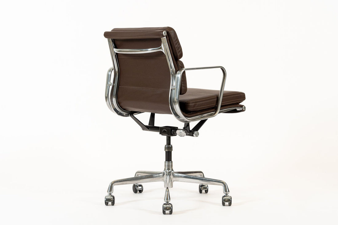 Dark Brown Leather Office Chair by Eames for Herman Miller