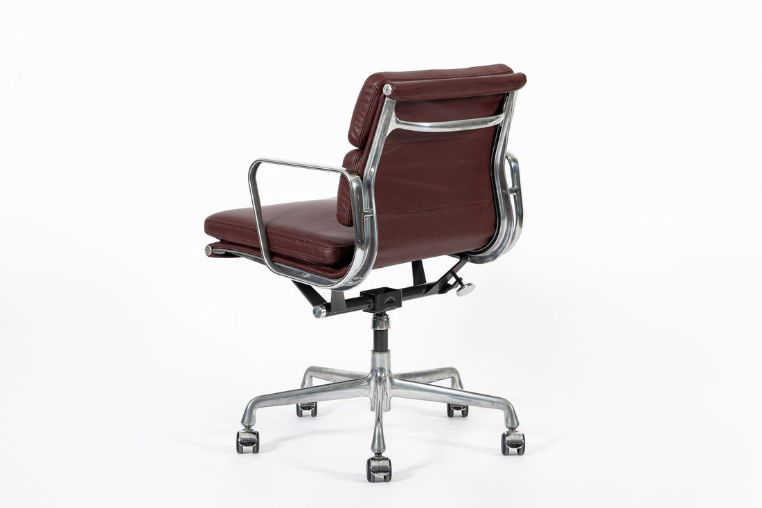 Eames for Herman Miller Red Leather Office Chair 2000s