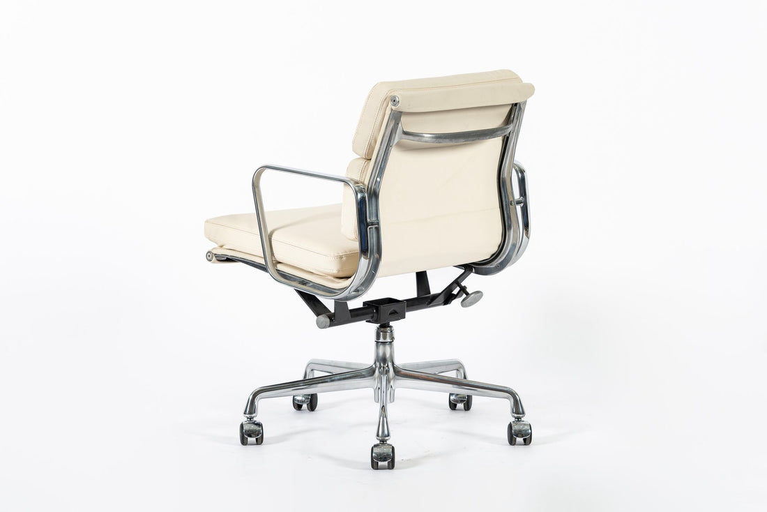Eames for Herman Miller Tan Cream Office Chair in Schumacher VEGAN Leather