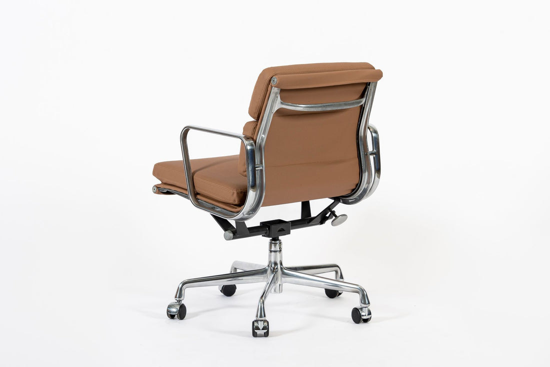 Eames for Herman Miller Aluminum Group Office Chair in Schumacher VEGAN Leather