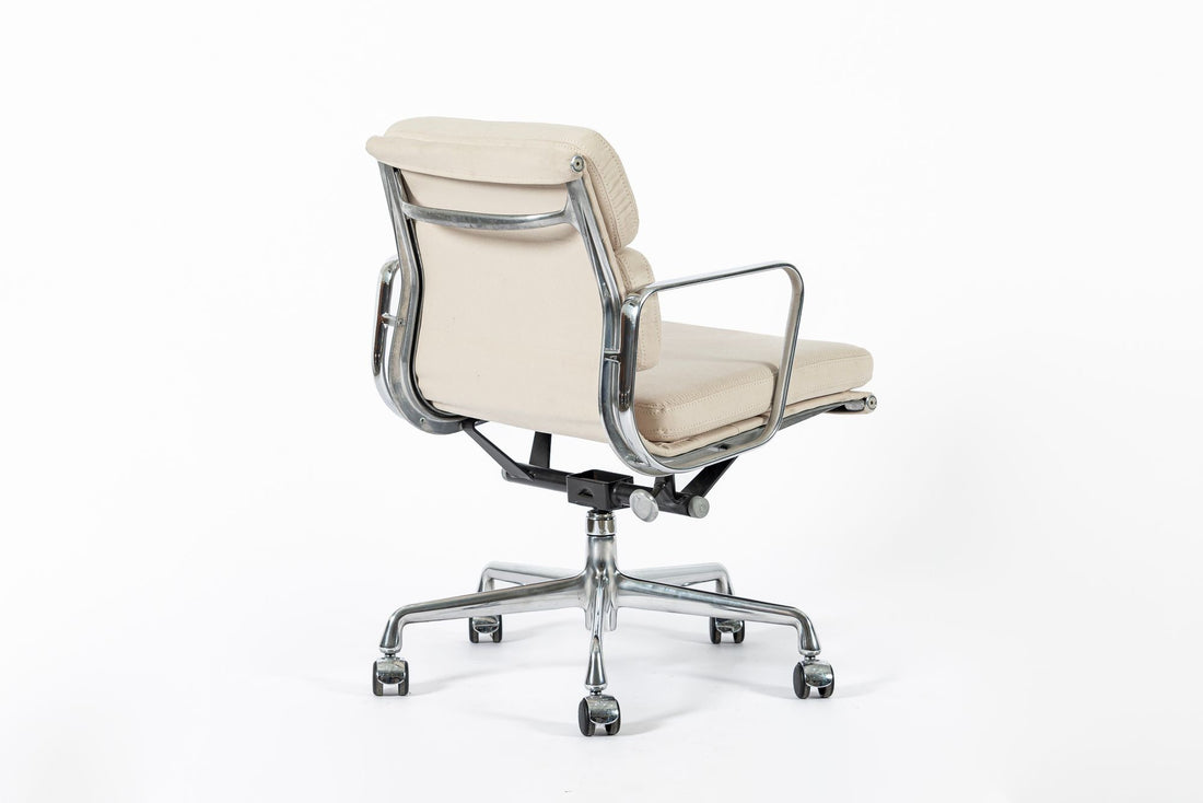 Eames for Herman Miller Tan Cream Office Chair in Schumacher VEGAN Suede