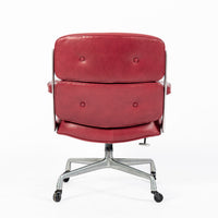 Vintage Eames for Herman Miller Time Life Red Leather Lobby Office Chair 1960s