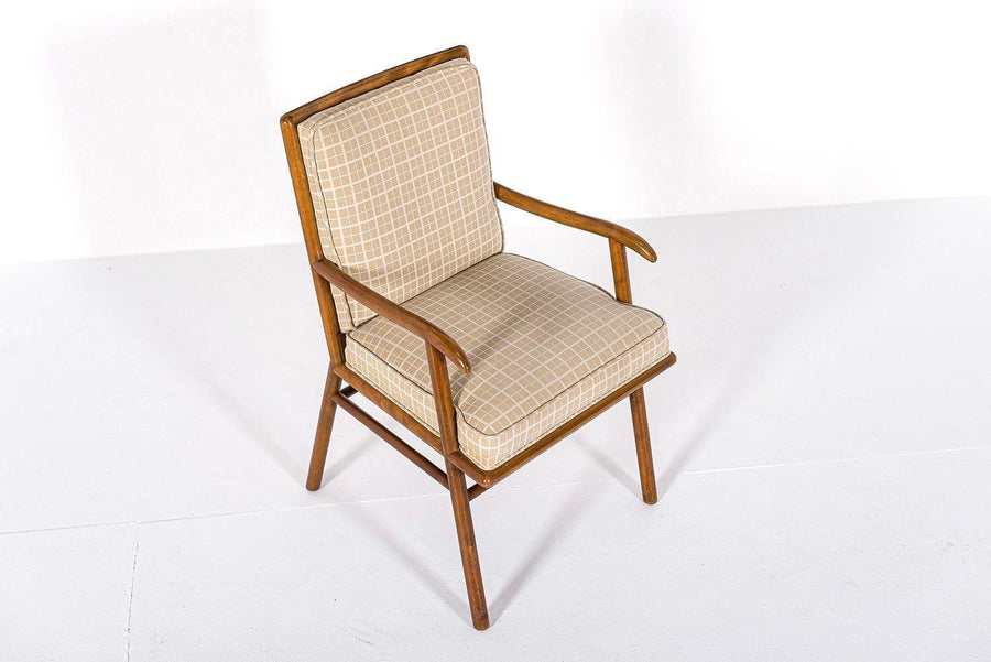 Mid Century Wood & Upholstery Arm Chair by Robsjohn-Gibbings for Widdicomb