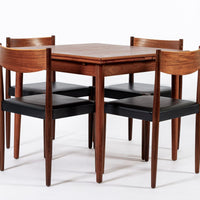 Mid Century Danish Teak Dining Table and Chair Set by Poul Volther for Frem Rojle