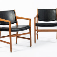 Hans J. Wegner JH507 Oak Dining Armchairs for Johannes Hansen (Attr.), Set of 6, Denmark, Circa 1965