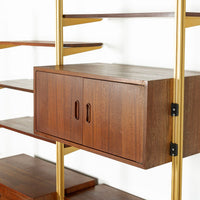 Mid Century Omni Wood Modular Wall Unit Shelving & Bookcase by George Nelson