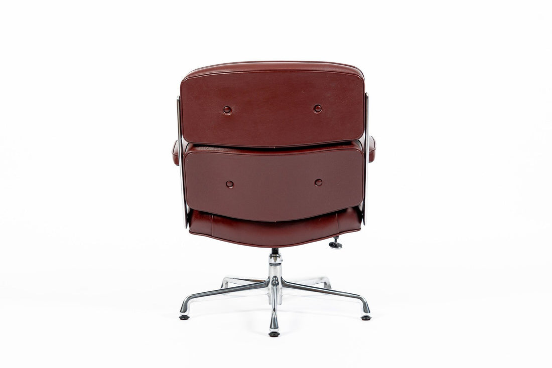 Eames Herman Miller Time Life Lobby Red Leather Office Chair