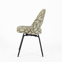 Eero Saarinen Executive Side Chair for Knoll Mid Century Modern Black Metal