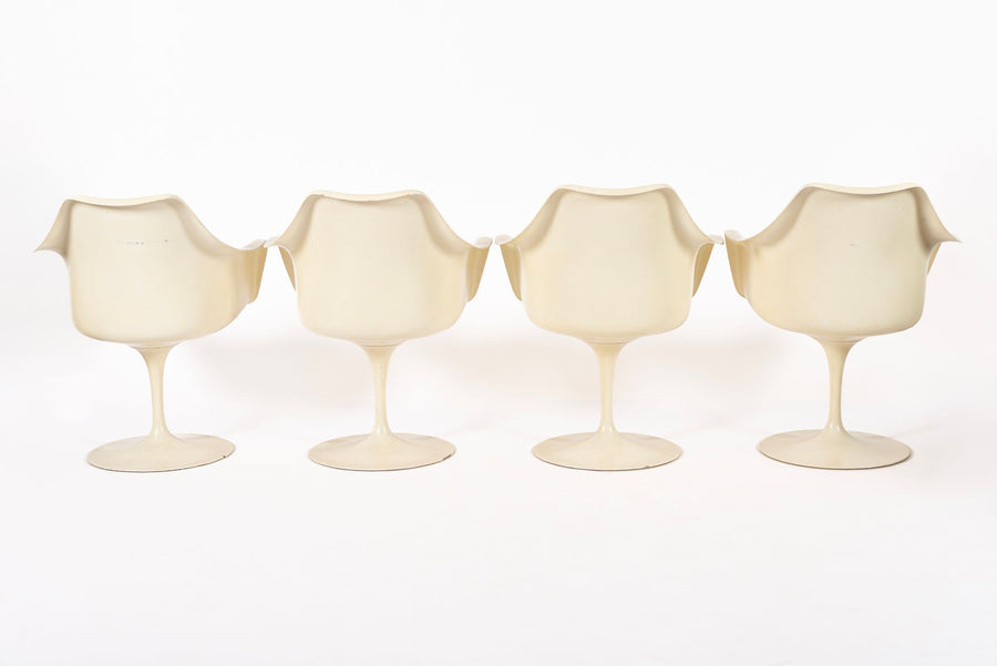Original Fiberglass Tulip Arm Chairs by Eero Saarinen for Knoll 1970s