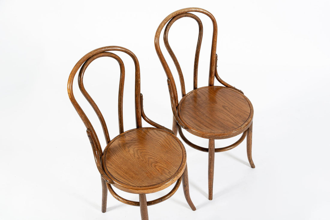 Vintage Thonet Bentwood Bistro Cafe Dining Chairs Set of 6