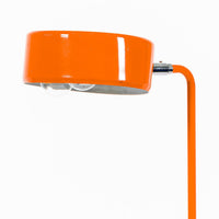 Vintage Mid-Century Modern Orange Floor Lamp by Ateljé Lyktan, Sweden, 1970s