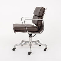 Herman Miller Eames Dark Brown Leather Desk Chair Soft Pad