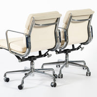 Eames for Herman Miller Tan Cream Office Chairs in Schumacher VEGAN Leather