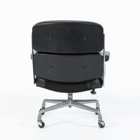 Eames Time Life Executive Lobby Chair Herman Miller Black Leather Office Chair